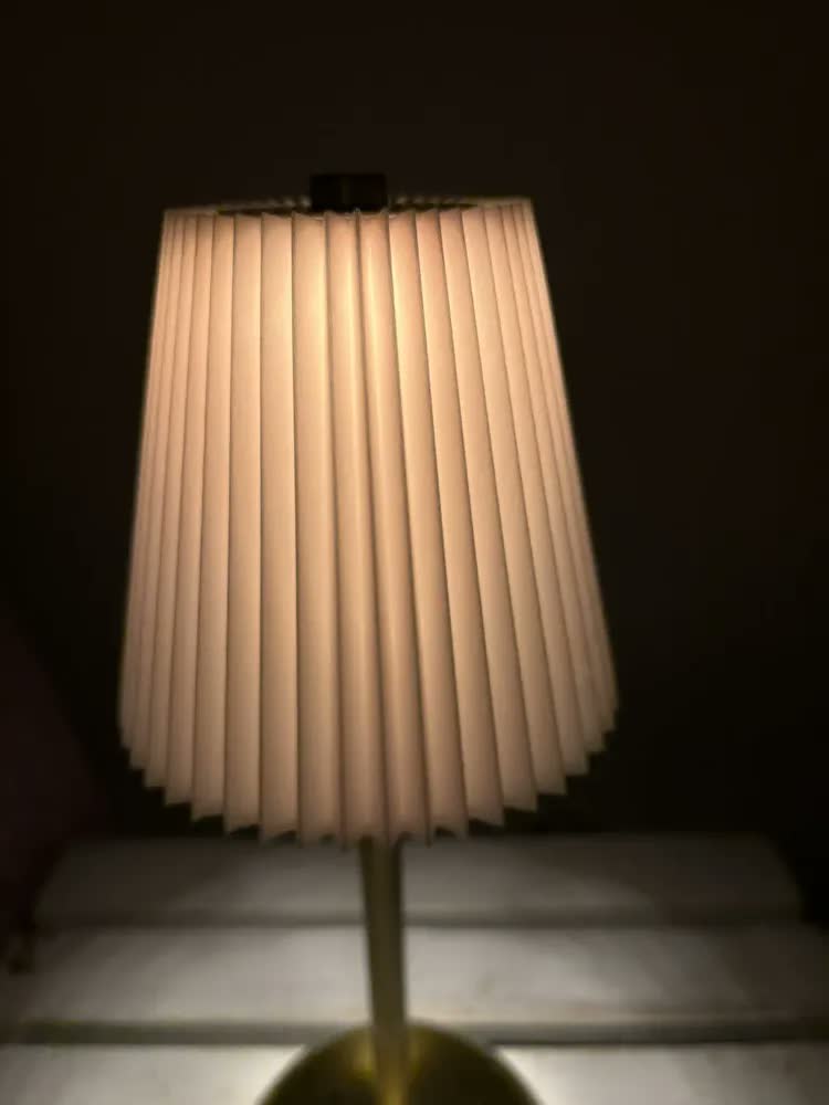 foto de Luminária Mesa Abajur Led Touch Recarregável Usb Barra Led Sensor Sem Fio 3 Cor Rosa Yesop
