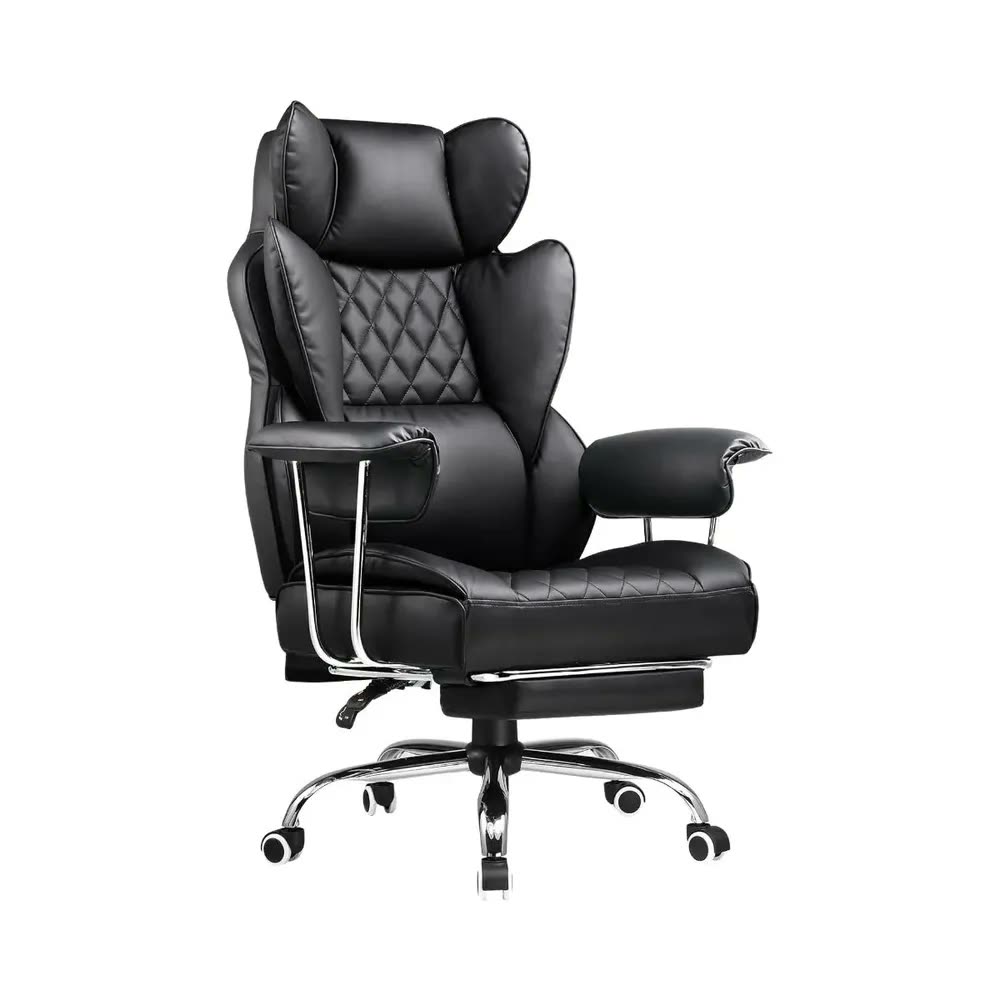 Cadeira De Escritorio Poltrona Luxemburgo Gamer Ergonômica Couro Sintético Tecnológica Com Molas Ensacadas Reclinável Suporte Lombar Apoio De Pés E Braços Macio Resistente Suporta 200kg Luvinco
