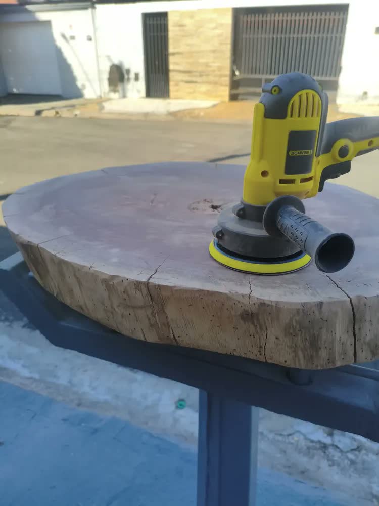 foto de Politriz Lixadeira Multifunções Automotiva Profissional 50hz-60hz 5000rpm Com Mandril 5 Polegadas Furadeira Parafusadeira Mestri M-201
