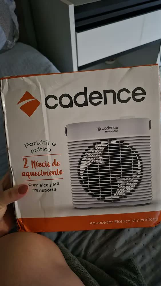 foto de Aquecedor Elétrico Aqc440 Miniconfort Branco Cadence Branco