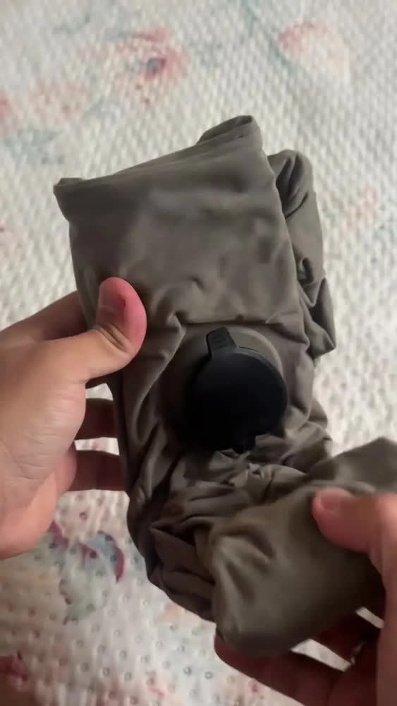 foto de Travesseiro De Pescoço Cervical Inflável Viagem Avião Trem