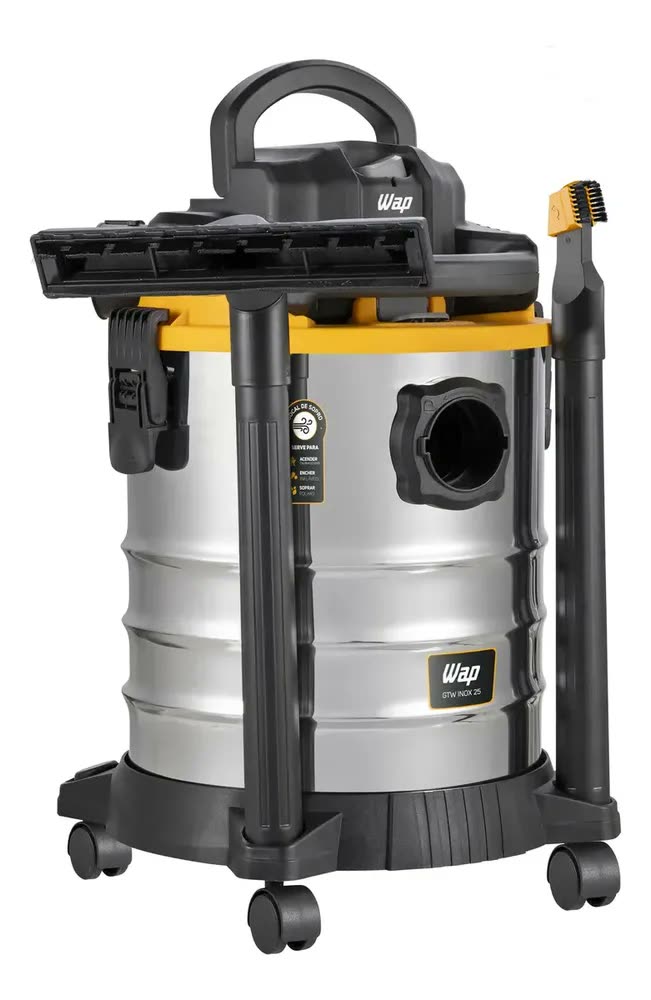 foto de Aspirador Pó E Água Wap Gtw 25 Inox 2000w 25l