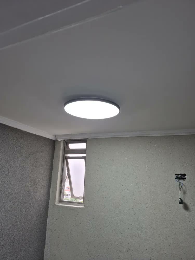 foto de Luminária De Teto 38cm Com Led Integrado Sobrepor 36w 6500k Preto