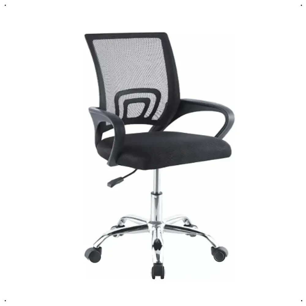 Cadeira Escritório Office Executiva Giratória Preto Ergonômica tela Mesh Begônia