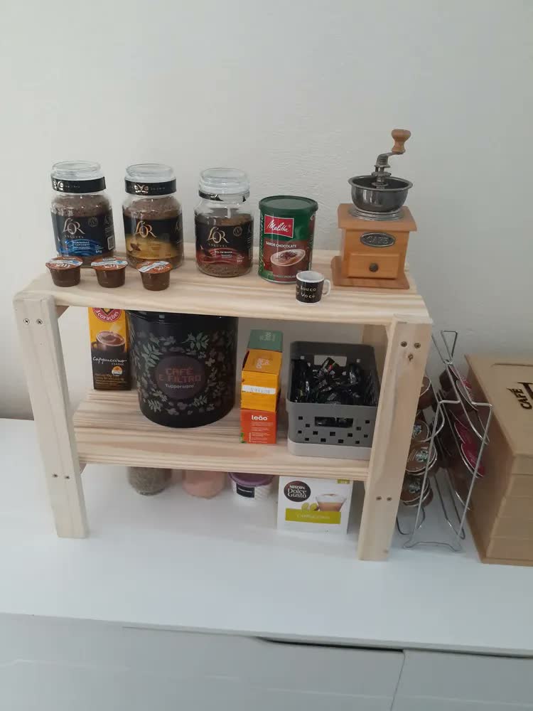 foto de Sapateira De Pinus 2 Andares 6 Pares - Organize Seus Sapatos Bege