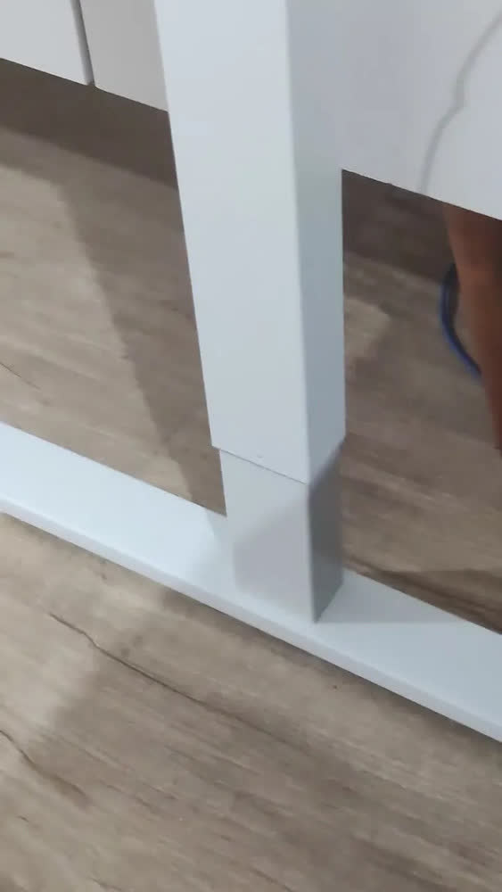 foto de Estrutura De Mesa Elétrica Ergonômica C/ Regulagem Altura BlackAir Cor Preto