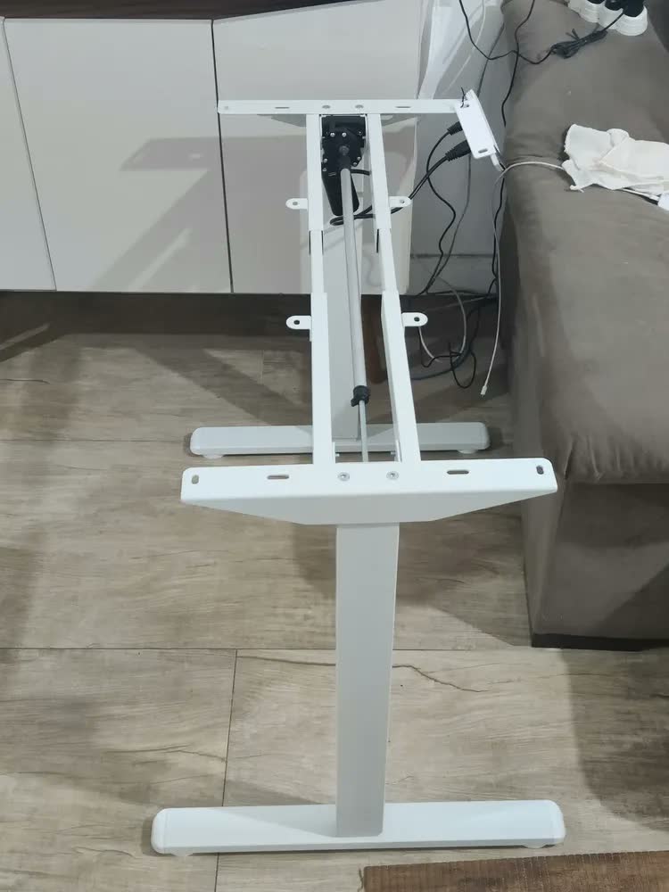 foto de Estrutura De Mesa Elétrica Ergonômica C/ Regulagem Altura BlackAir Cor Preto