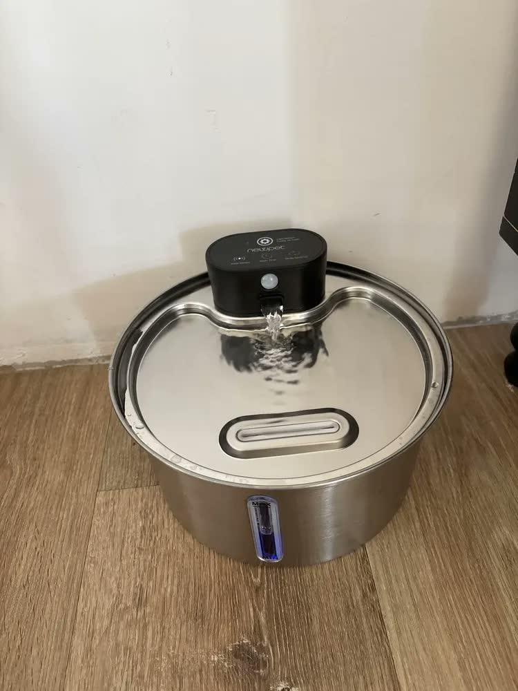 foto de Sensor Sem Fio Bebedouro Fonte Para Gato Cão Newpet 3.2l