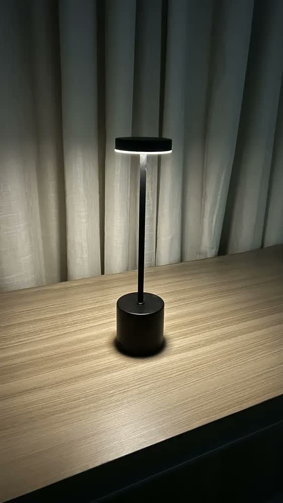foto de Abajur Quarto Casal Luminária De Mesa Led Sem Fio Usb Recarregavel Dimerizavel E 3 Modos De Luz Para Quartos Cabeceira Escritorio Criado Mudo Bancada Escrivaninha Mesinha Luminares Decorativa Vintage