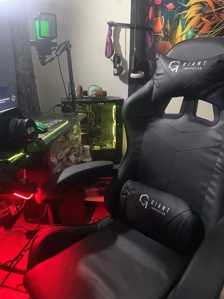 foto de Cadeira de Escritório Gamer Giant Innovation Ergonômica com Apoio de Braços Ajustável