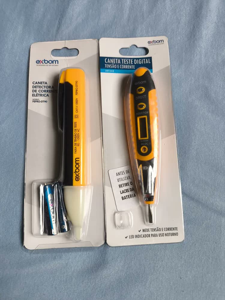 foto de Kit Elétrica Chave Fenda Teste Digital + Caneta Detectora Tensão
