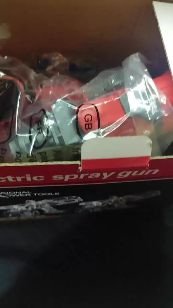 foto de Pistola de pulverização elétrica para pintura pulverizador GM Bear PF159P127 do 1.4L cor vermelho e preto 850W