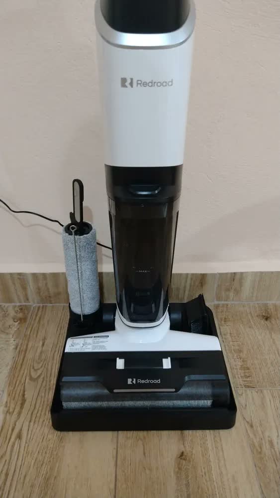 foto de Aspirador De Pó Vertical e Sem Fio Redroad W15 Seco Úmido Aspirador Vertical Passapano 200W 910ml Branco