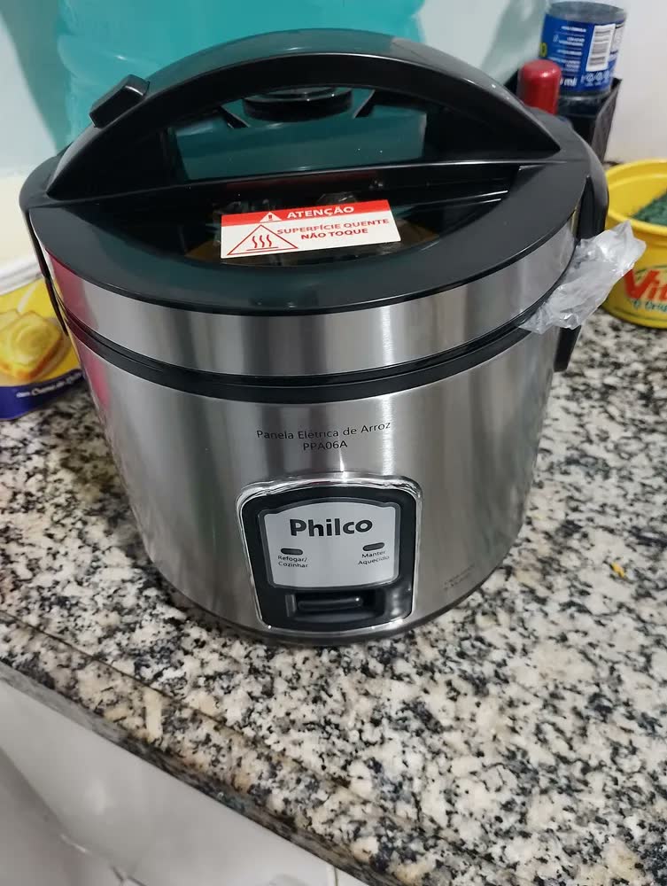 foto de Panela De Arroz Elétrica Philco 6 Xícaras Inox 400w Ppa06a Inox