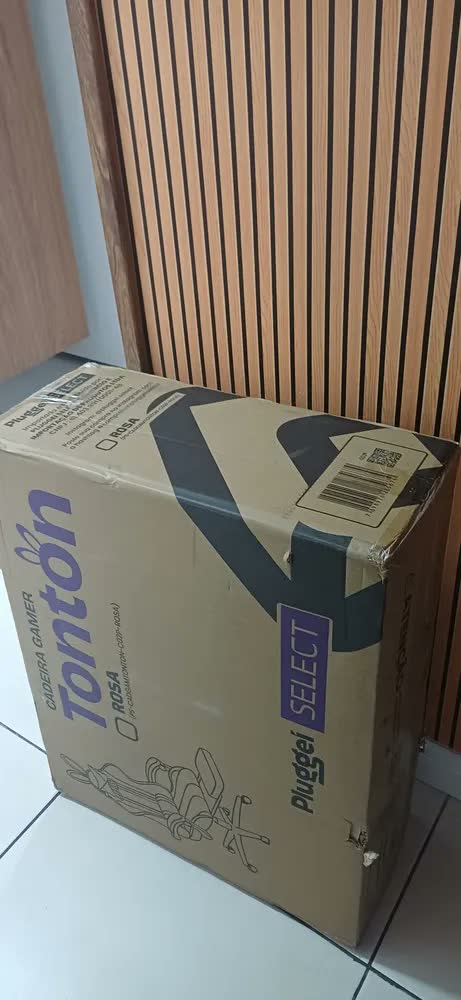 foto de Cadeira Gamer Com Orelhinhas De Coelho Reclinável Ergonômica Giratória com Apoio para pés De Pc Gamer 150Kg e Almofada de Lombar Massageadora Pluggei Select PluggPlay TonTon Cor Lilás