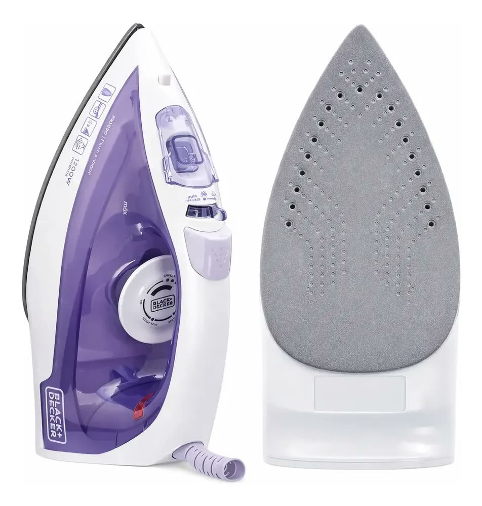 Ferro De Passar Roupa À Seco Ou Vapor Black Decker Fx1050 110v