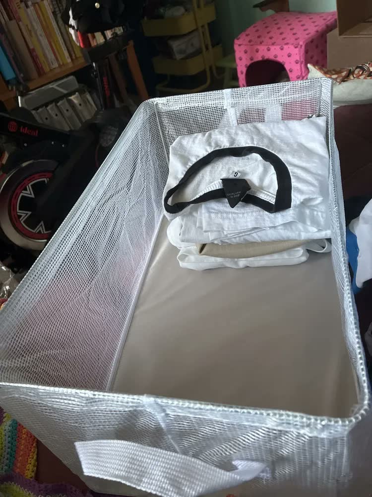 foto de Cesto Organizador Retangular Novo Século para Roupas Transparente