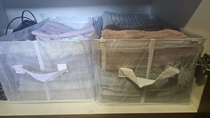 foto de Cesto Organizador Retangular Novo Século para Roupas Transparente