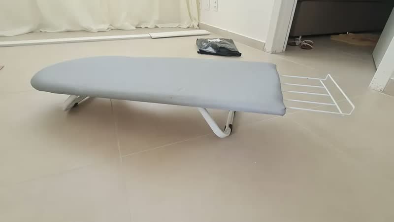 foto de Passadeira Mesa De Passar Tabua Bancada Cama Grande Forte Cor Preto