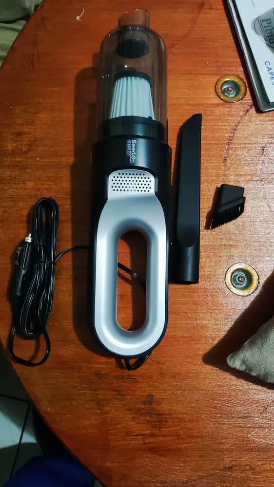 foto de Aspirador De Pó E Sujeiras Automotivo Potente 180w Com Filtro Hepa E Cabo De 4,0m Para Carro Caminhão Caminhonete Portátil