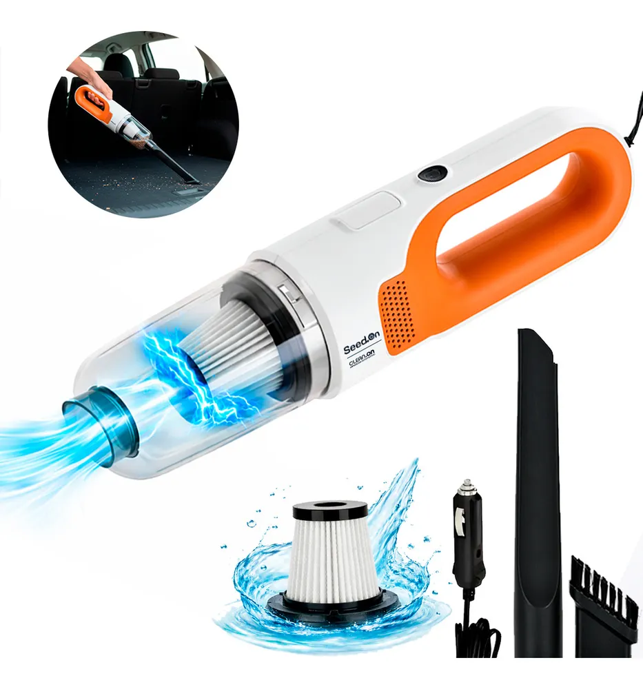 Aspirador De Pó Automotivo Portátil Potente 180w Com Filtro Hepa E Cabo De 4,0m Para Carro Caminhão Caminhonete