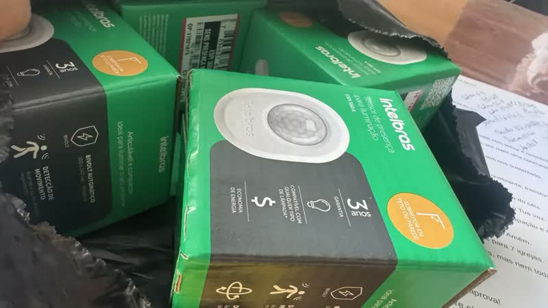 foto de Kit 10 Sensor De Presença Iluminação Espi 360a Intelbras