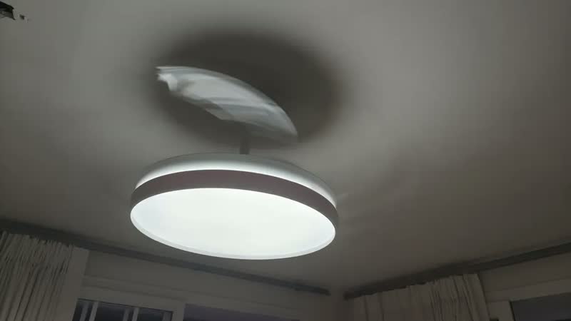 foto de Ventilador De Teto Retrátil Com Luz Led Controle Silencioso 1.06 M 50 Hz/60 Hz Preto Transparente Pc 4