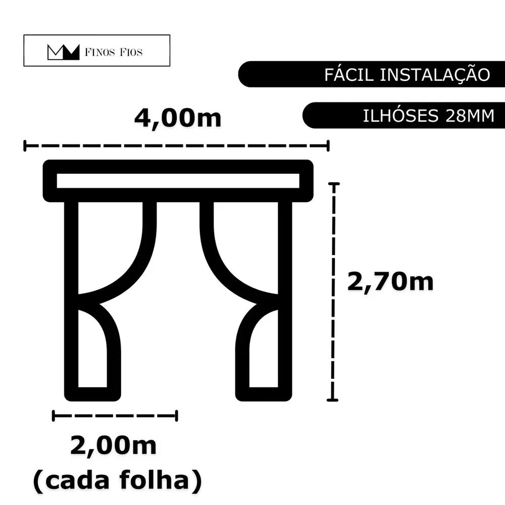 Cortina Blackout 100% Em Tecido + Pvc 4,00m X 2,70m Preto