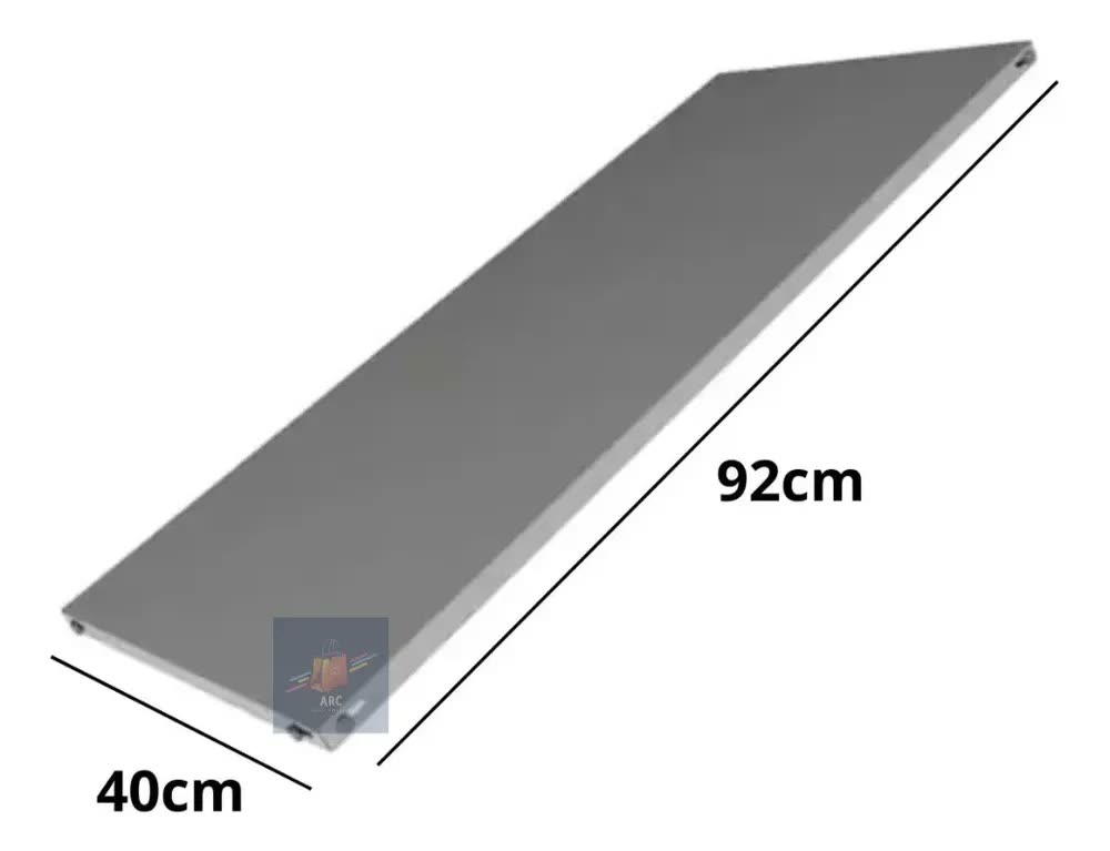 Prateleira De Aço 5 Bandejas 40x92cm Estante Coluna Triparti Cinza