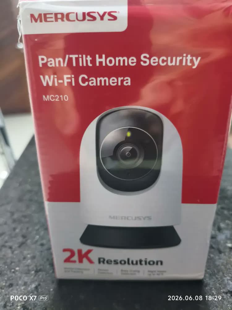 foto de Mercusys MC210 Câmera Segurança Wifi 2K 3MP 360° por TP-Link