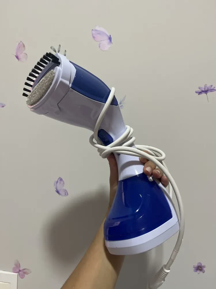 foto de Vaporizador De Roupas Portátil Passadeira A Vapor Vertical Higienizador Limpeza Ferro Passar Tira Pelos Cuphead