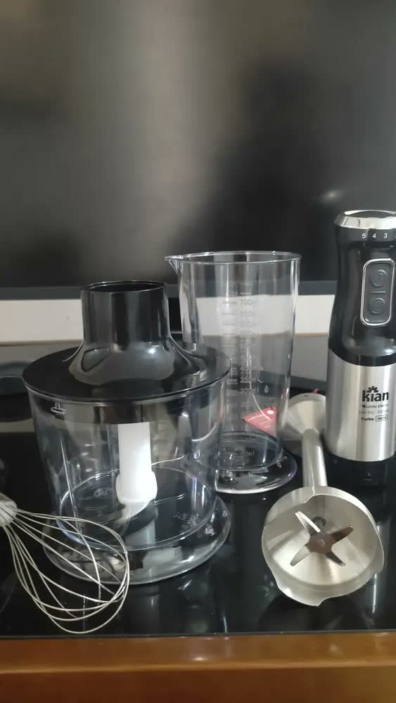 foto de Mixer Turbo Kian 3 em 1 de 1000W e 5 Velocidades para Processar e Bater