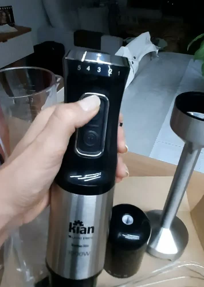 foto de Mixer Turbo Kian 3 em 1 de 1000W e 5 Velocidades para Processar e Bater