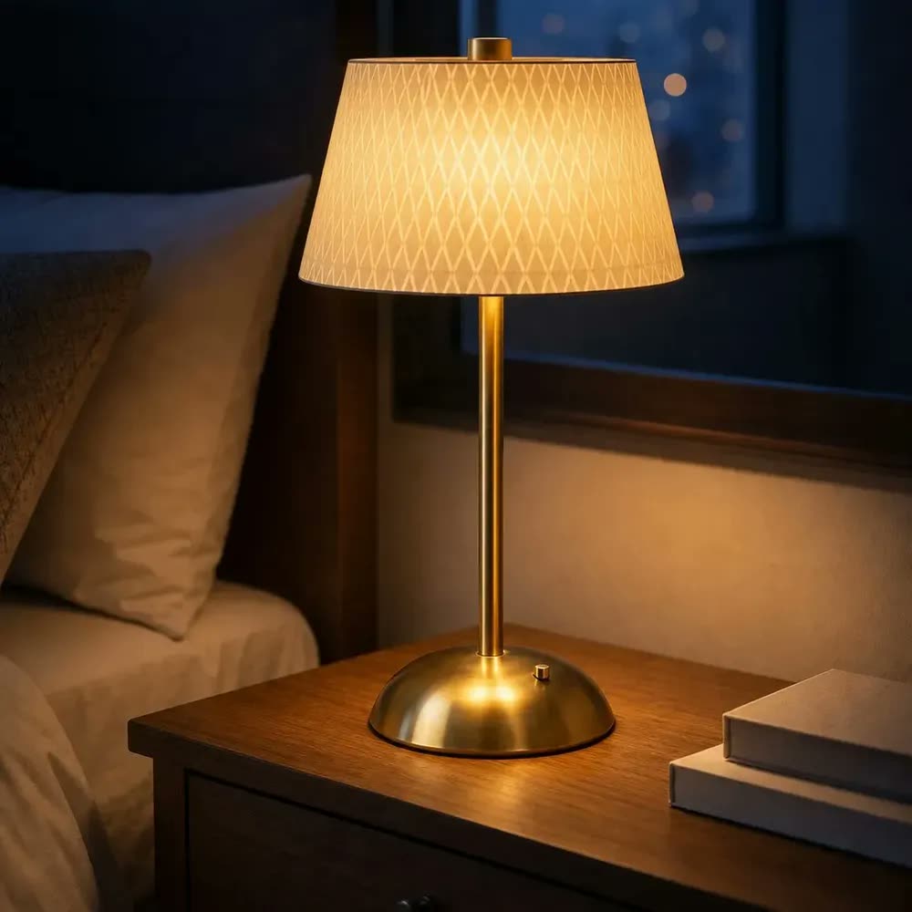 Luminária Led Mesa E Abajur De Quarto 30 Cm Vintage Sem Fio Dimerizavel Touch E Pequena Em Quartos Casal Cabeceira Cama Para Estudar Leitura Livro Ler Estudo Mesinha Escrivaninha Bancada Decorativa