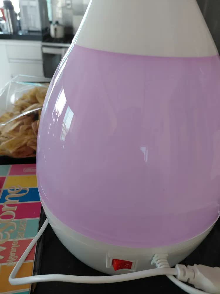 foto de Umidificador Ultrassônico Mais Com Luminária E Difusor De Aromas Azul Escuro