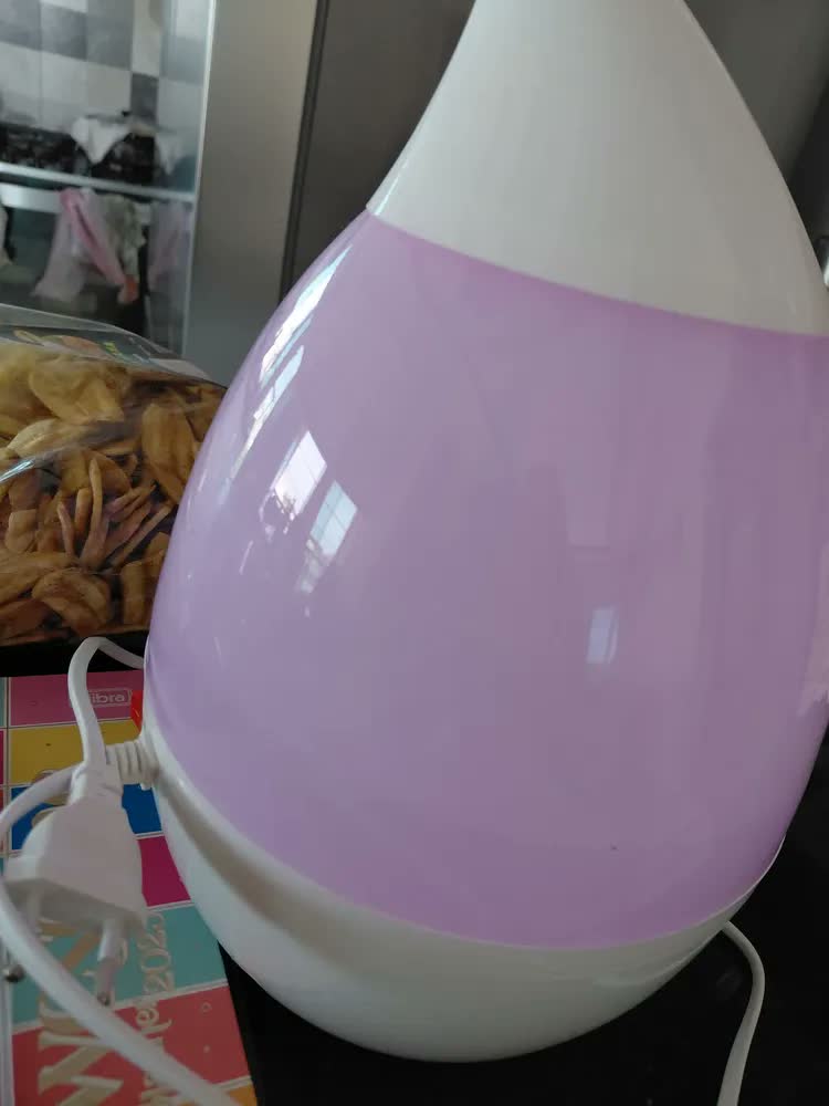 foto de Umidificador Ultrassônico Mais Com Luminária E Difusor De Aromas Azul Escuro