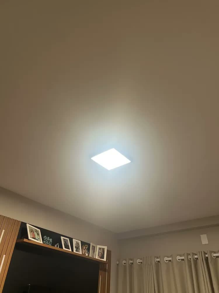 foto de Kit 3 Plafon Painel Led Sobrepor 30x30 Branco Frio 6500k 32w Branco