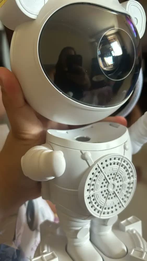 foto de Projetor Astronauta Galáxia Abajur Com Caixa De Som Bluetooth E Controle Remoto Luz LED Nebulosa Estrelas Temporizador Cabeça Ajustável USB Para Quarto Infantil E Adulto - Sayonara