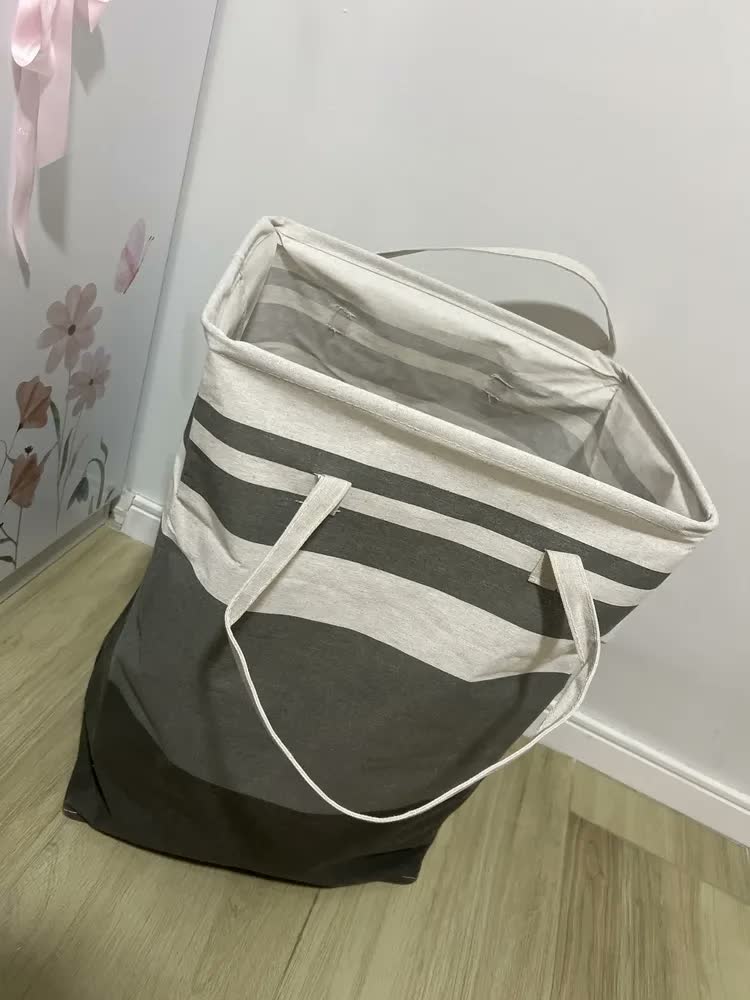 foto de Kit 2 Cesto De Roupa Suja Grande Dobrável Para Banheiro 72l