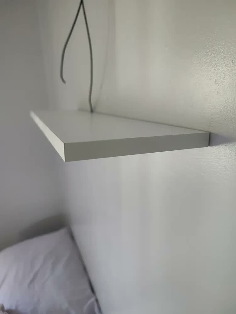foto de Kit 2 Prateleiras Organizador Multiuso Suporte Invisível 60cm Branco
