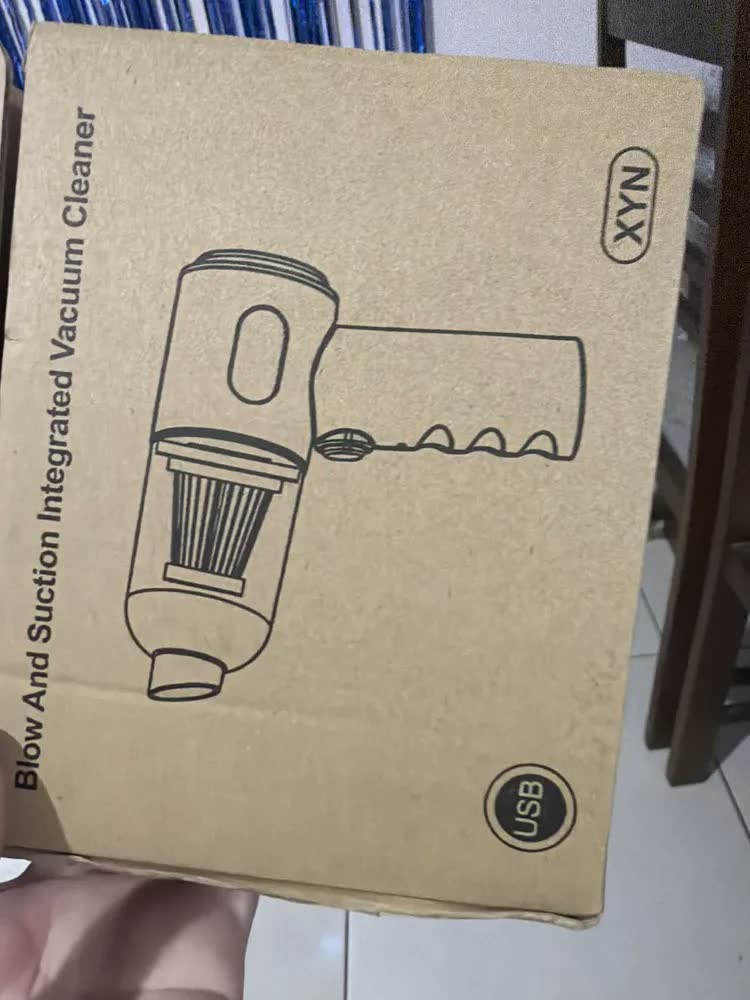 foto de Aspirador de Pó Portátil Sem Fio 3 em 1 | Potente, Recarregável USB para Carro, Casa e Teclado,Leve e fácil de transportar