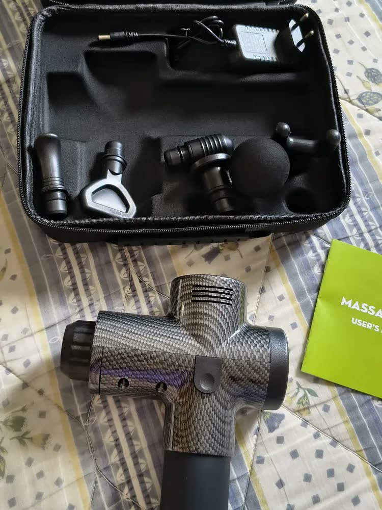foto de Massageador Gun Pistola Profissional Liberador Pistola 25.2v Preto