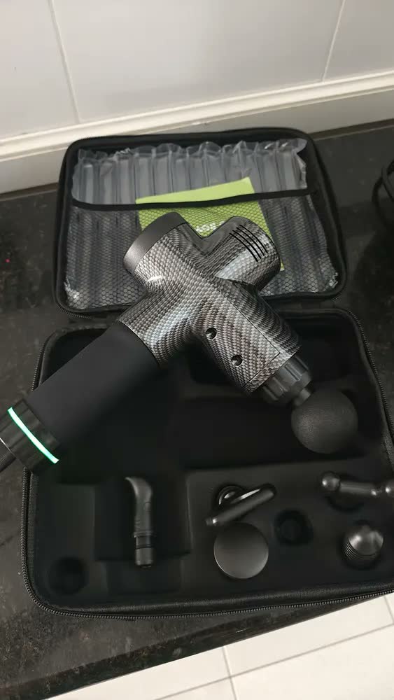 foto de Massageador Gun Pistola Profissional Liberador Pistola 25.2v Preto