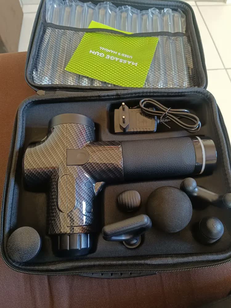 foto de Massageador Gun Pistola Profissional Liberador Pistola 25.2v Preto