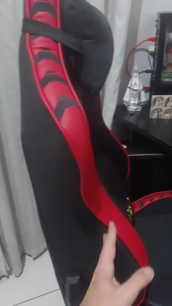foto de Cadeira Gamer Pichau Omega S Skorpion, Preto E Vermelho