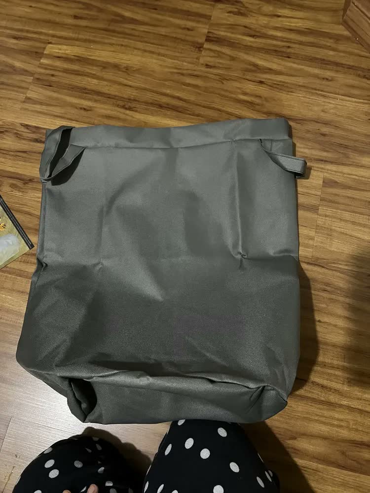 foto de Cesto Saco Para Brinquedo Roupa Suja Grande Dobrável 48l Azul Marinho