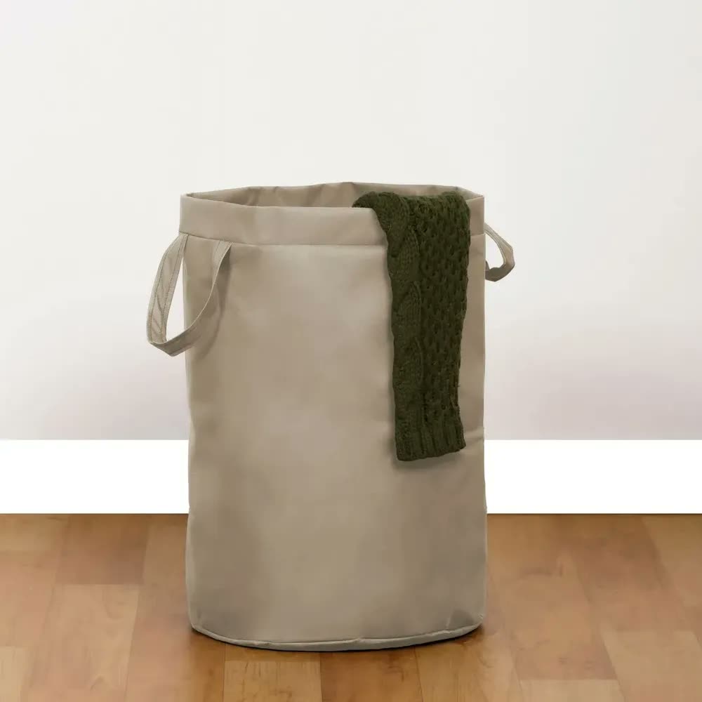 Cesto Saco Para Brinquedo Roupa Suja Grande Dobrável 48l Caqui