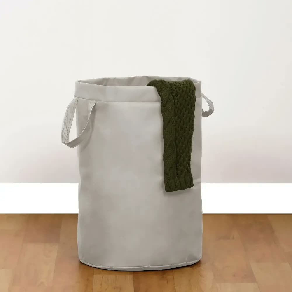 Cesto Saco Para Brinquedo Roupa Suja Grande Dobrável 48l Off-white