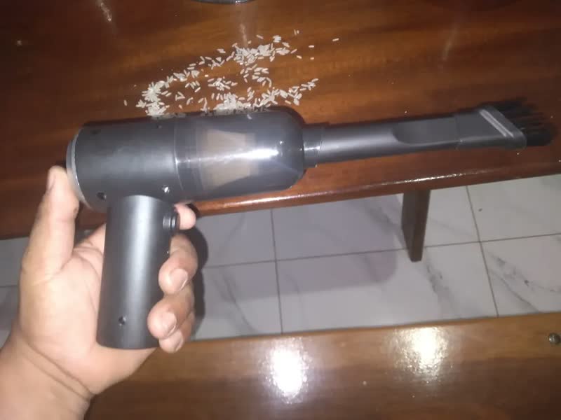 foto de Aspirador Portátil 3 Em 1 Com Soprador e Filtro HEPA Para Carro e Teclado USB