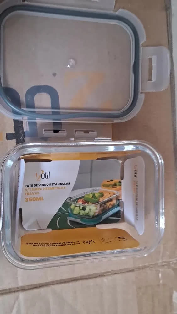 foto de Kit 10 Pote De Vidro Marmita Hermético 370ml Freezer Fitness Rishon